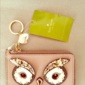 Kate spade owl poppy star bright mini wallet